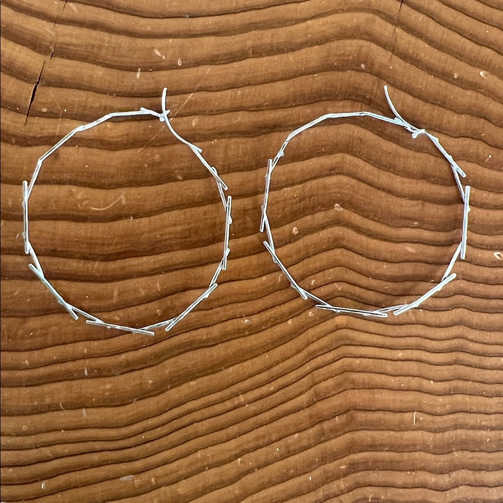 Dean Harris 18kt white gold hoop earrings